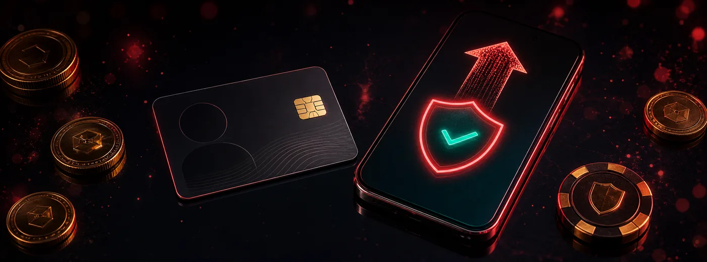 Doklad totožnosti a telefon připravené k ověření účtu v Nine Casino